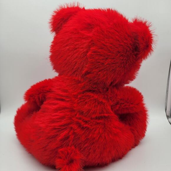 Candy Scented Red Teddy Bear Plush 11" Red Satin Bow Walmart Way To Celebrate - Picture 4 of 10